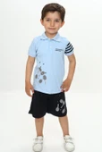 Toontoy Erkek Çocuk Polo Yaka Baskılı Şortlu Takım - 9