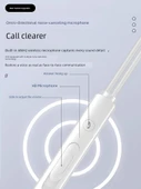 Beyaz Type-C Düz Ağızlı Dijital Ses Bilgisayar Kulaklığı - 4