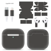 AirPods Pro 2 Uyumlu Grafit Rengi 3M Koruyucu Sticker thumbnail 1