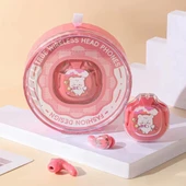 Sanrio Karakterli Kablosuz Bluetooth Gürültü Önleyici Kulak İçi Kulaklık - Kırmızı Kediler - 11