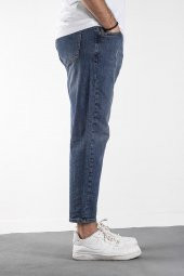 Erkek Kısa Paça Bol Kesim Boyfriend Jean Pantolon 6462 - 8