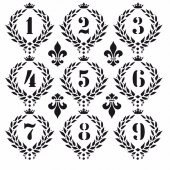 HD012 Home Dekor Stencil 45x45 - 1