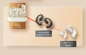 Kemik İletimli Bluetooth 5.0 Kablosuz Spor Kulaklık - Üst Model Siyah (Dolby Surround, AI Beam, 70 Saat) - 6