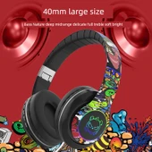 Bluetooth Kulaklık - Kablosuz Stereo - Graffiti Tasarım - Fighter - 4