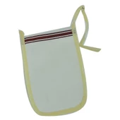 Doğal İpek Kese Sırt ve Vücut Masaj Banyo Kesesi Beyaz 16CMX25CM - 4