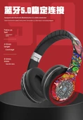 Bluetooth Kulaklık - Kablosuz Stereo - Graffiti Tasarım - Fighter - 11