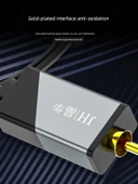 TV Ses Adaptör Kablosu - Siyah - 3m - Optik Fiber - 3.5mm + 2RCA - 3