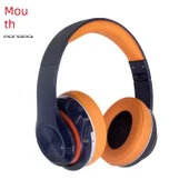 Kablosuz Bluetooth 5.3 Stereo Kulaklık - Turuncu Gri - 3