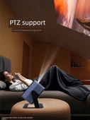 Siyah Çift Eksenli Akıllı PTZ Projektör Braketi - Orta - 6mm - 3