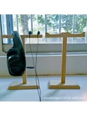 Ahşap Kulaklık Standı - Kare Tabanlı - 5