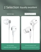 3.5mm Yuvarlak Girişli Mikrofonlu Kulak İçi Kulaklık - Beyaz - 8