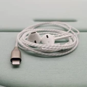 Hi-Fi Kablolu Kulaklık - Apple Girişli Beyaz Kablo - 1