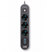 Piranha 3395 Akım Korumalı Grup Priz ve 3'lü Usb Şarj Aleti - 1