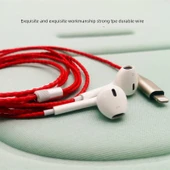 Hi-Fi Kablolu Kulaklık - Apple Girişli Beyaz Kablo - 3