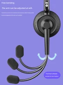 Tek Kulak USB Ayarlanabilir Mikrofonlu Kulaklık - 2