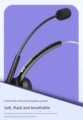 Tek Kulak 3.5mm/4-Pin Tek Girişli Bilgisayar/Telefon Kulaklığı - 8