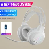 Kablolu Gürültü Önleyici Kulaklık - Beyaz Işıklı USB - Masaüstü/Notebook - 1