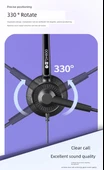 Tek Kulak PC 3.5mm Çift Girişli Bilgisayar Kulaklığı - 6