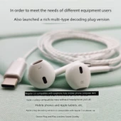 Hi-Fi Kablolu Kulaklık - Apple Girişli Beyaz Kablo - 4