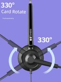 Tek Kulak USB Ayarlanabilir Mikrofonlu Kulaklık - 3