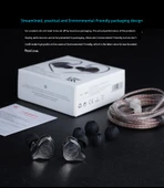 KZ EDC PRO HIFI Kulaklık - Mikrofonsuz - Gümüş Kaplama Kablolu + AM01 DAC - 10