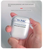 AirPods 1/2 Nesil Şeffaf TPU Kılıf - Para Önemli - 11