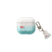 AirPods Pro Kılıfı - Baloncuklu Mavi Japon Balığı - Gradient Koi Kolye - 1