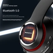 Kablosuz Bluetooth Kulaklık - Kız Pembesi thumbnail 4