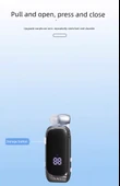 Bluetooth 5.4 Tek Kulaklık - Hızlı Şarjlı - Klipsli - Beyaz Mavi 10 Saat Gürültü Önleyici - 10