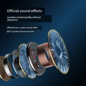 3.5mm Type-C Kablolu Kulak İçi Kulaklık - Rio Tinto A30 Dijital Kutulu thumbnail 3