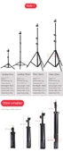 Projektör Raf Braketi 50cm Demir Tripod - Montaj ve Telefon Tutuculu - 10