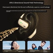 Bluetooth 5.4 Kulak Kancalı Kulaklık - Upgrade Skin - Çift Çekirdek, Hafızalı Elastik Yumuşak Kulak Askısı, Çift Marka Gürültü Azaltma - 3