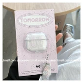 Simli Hareketli Kum Desenli AirPods 3 Koruyucu Kılıf - Tek Parça (Kolye Yok) - 11