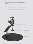 Projektör Masa Üstü Standı - Standart Versiyon (21cm Çap, 15cm Yükseklik) - 5