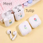 TWS-75 Bluetooth 5.3 Kulak İçi Kulaklık - Sarı Lale - 6