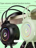 Gaming Kulaklık - Sütlü Çay Rengi - Uzun Mikrofon - Matsız - Tek Giriş - 4