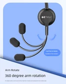 Çift Kulaklı USB Mikrofonlu Kulaklık - Bilgisayar - 11