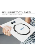 SANSUI Dijital Baskül Yağ- Kas Oranı Ve Vücut Kitle Endeksi Ölçer - Beyaz - 2