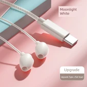Type-C Girişli Kulak İçi Kulaklık - Ay Işığı Beyazı thumbnail 1