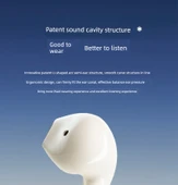 Bluetooth 5.4 Kulaklık - Ay Beyazı - Standart + 3C Şarj Aleti thumbnail 8
