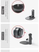 Masaüstü Teleskopik Projektör Pan Tilt Standı - Siyah (2kg Taşıma Kapasiteli) - 4