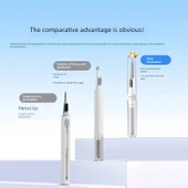 Kulaklık Temizleme Fırça Seti - Gri Silikon Uçlu, Pamuklu Çubuk, Yumuşak Fırça thumbnail 3