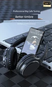 Retro Bluetooth Kulaklık - Mavi - HIFI Ses - 10