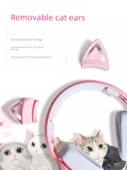 Kedi Kulaklıklı Silikon Aksesuar - Mavi Pro (3.5-4.5cm) - 2