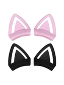 Kedi Kulaklıklı Silikon Aksesuar - Mavi Pro (3.5-4.5cm) - 3