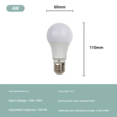 Yüksek Mijia E27 4W Bluetooth LED Akıllı Lamba - Tek Lamba Ra92 - 1