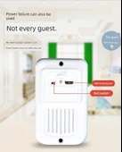 Akıllı Kablosuz Şarjlı Kapı Zili - Siyah - 3 Verici 2 Alıcı thumbnail 9