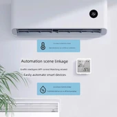 TH-007 Mini Gülen Yüz WiFi Akıllı Sıcaklık ve Nem Sensörü - Beyaz - 4