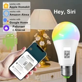 Akıllı LED Ampul E27 9W - WiFi Ses Kontrolü - Homekit Uyumlu - 2