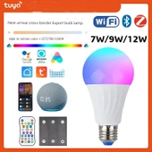 E27 Tuya Akıllı RGB+CCT LED Ampul - Bluetooth 9W - 7